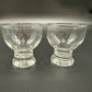 vintage pair Homestead Tumbler Glasses Federal Glass 4oz clear cups MCM cocktail