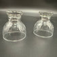 vintage pair Homestead Tumbler Glasses Federal Glass 4oz clear cups MCM cocktail