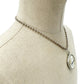 silver tone metal bead chain w/ round Bird Charm pendant Necklace yellow blue