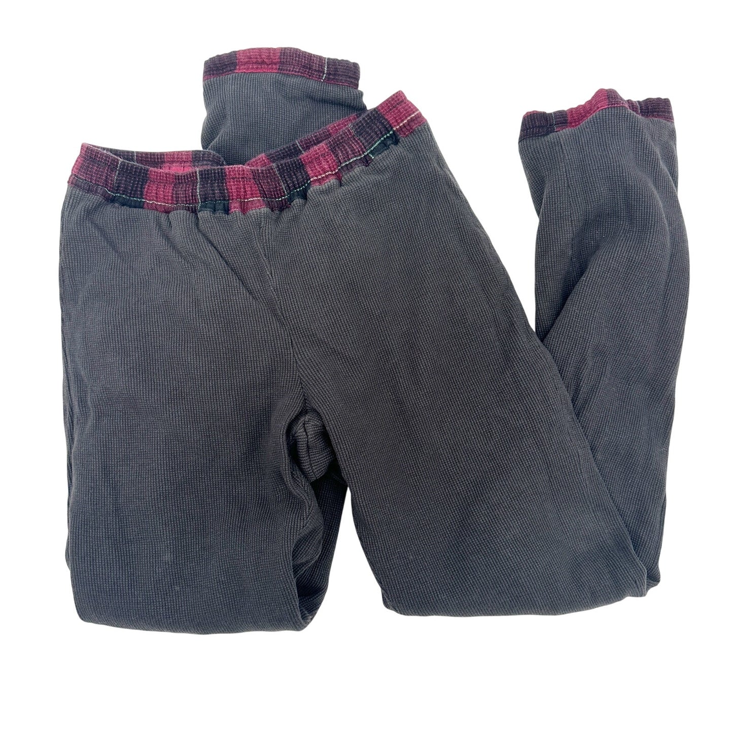prAna black & red plaid Lounge thermal-lined Flannel Pants women's XS