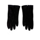 vintage Fownes black & rhinestones Fashion Dress Gloves women's 7.5 small medium