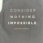 gray Soul Honey Tank Top women's MEDIUM Consider Nothing Impossible inspiration