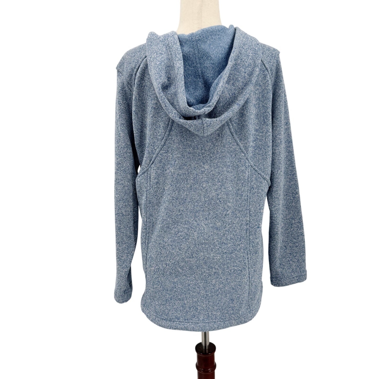 Eddie Bauer heather blue Radiator Fleece 2.0 Hooded Jacket women's XXL full zip