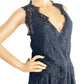 Free People black lace mini Dress w/ slip Tunic Top new $108 size XS extra small