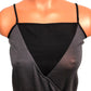 womens Banana Republic dark gray & black Camisole draped Top size XS new $49