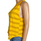 We the Free People mandarin orange The Twist striped Tank top XS shirt NEW $48