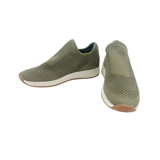 Urban Sport by J/Slides green Tiger mesh knit Slip-on Sneakers women's 7 shoes