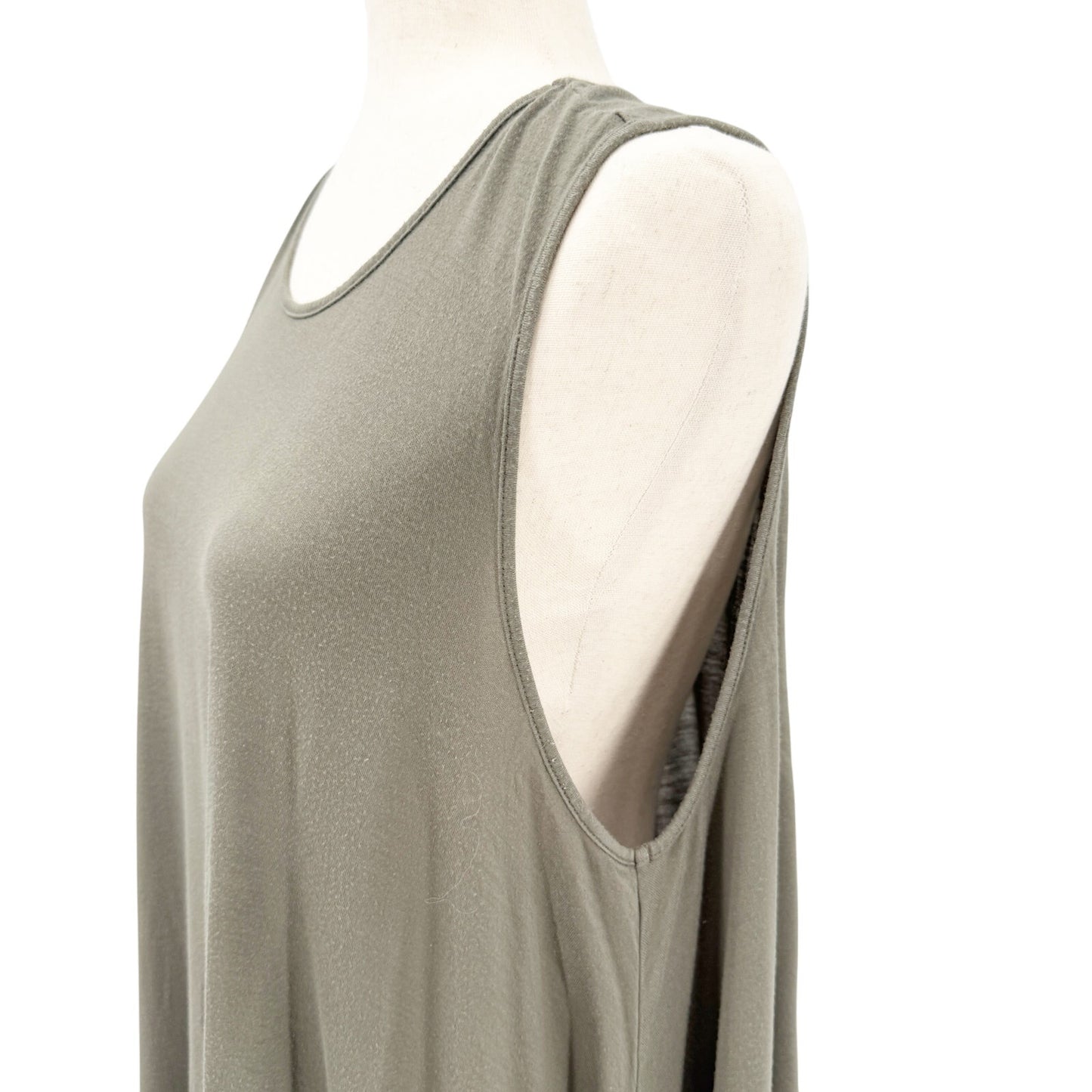 Free People Beach olive Tank tunic mini Dress women's MEDIUM summer casual boho