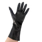 vintage Fownes black leather Fashion Dress Gloves womens 7 small medium washable