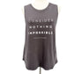 gray Soul Honey Tank Top women's MEDIUM Consider Nothing Impossible inspiration