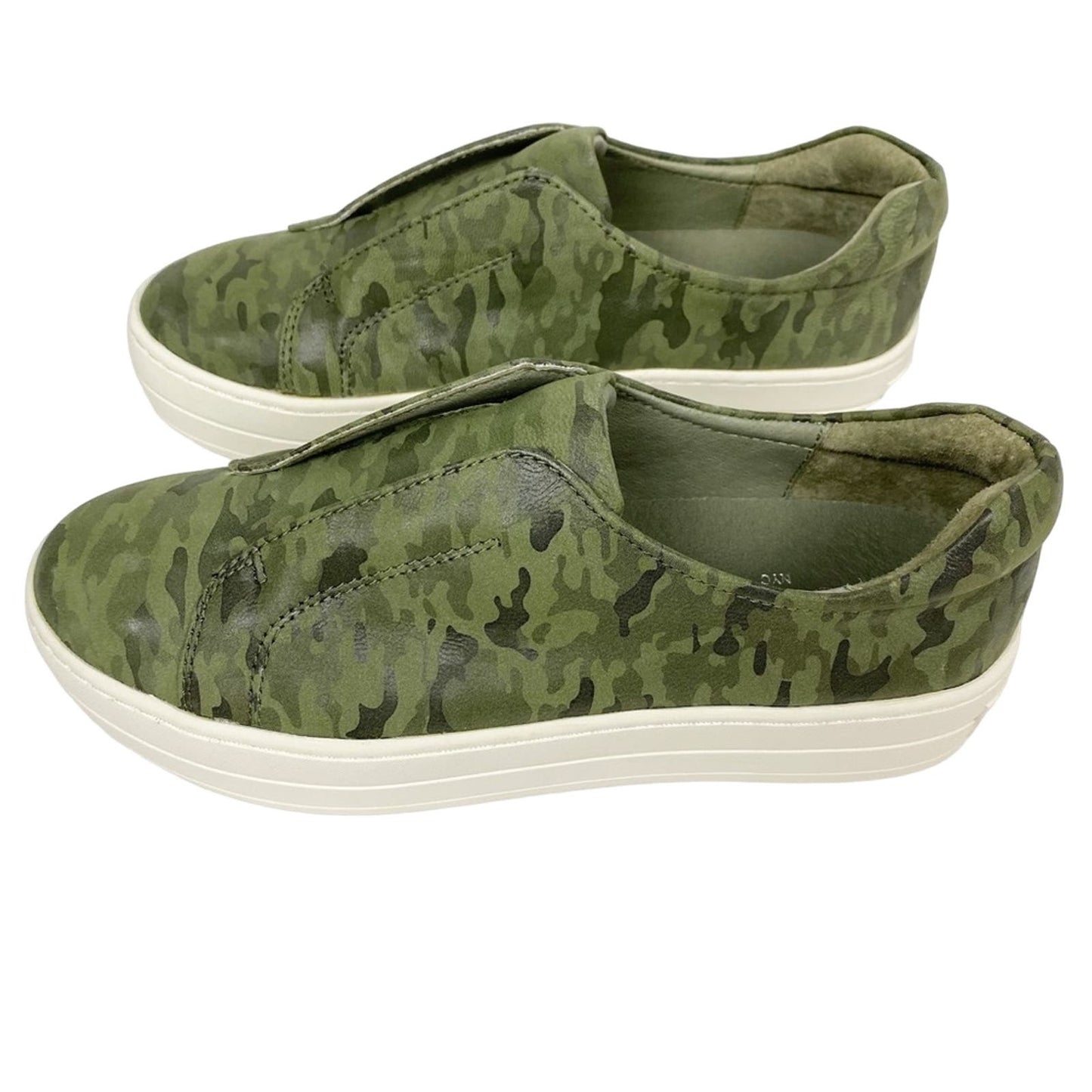 J/Slides green camo leather Heidi platform sneakers shoes sz 6 6.5 new $150