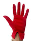 vintage Van Raalte red nylon Fashion Gloves women's OS one size made in USA