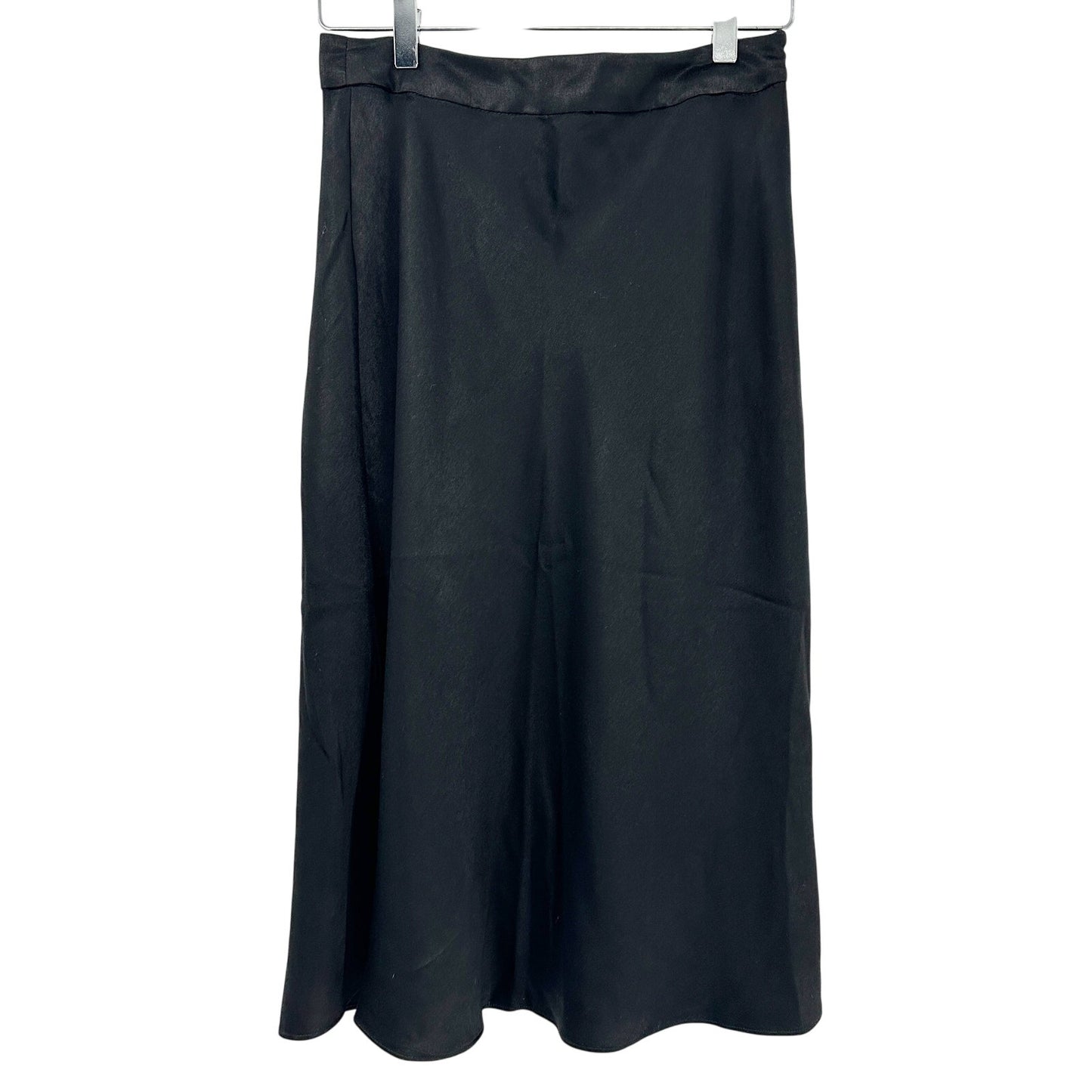 NEW black satin midi Skirt by BCBGeneration women's 4 small