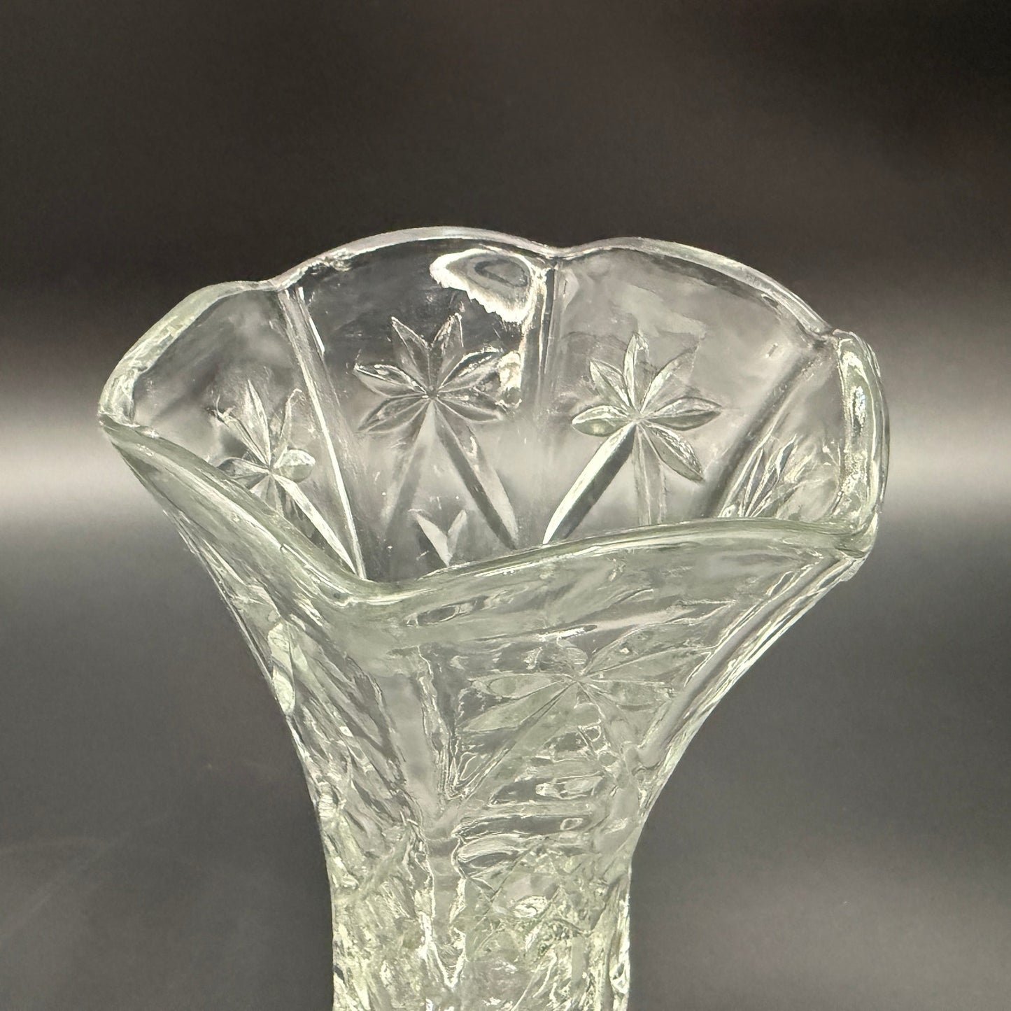 Prescut Clear glass 8" Flared Vase | Anchor Hocking