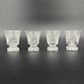 set of 4 crystal Shot Glasses | vintage barware