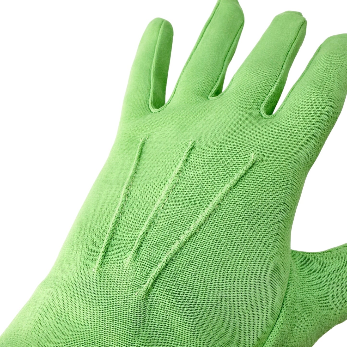 vintage Lee Begman bright green Fashion Dress Gloves women's 7 small medium USA