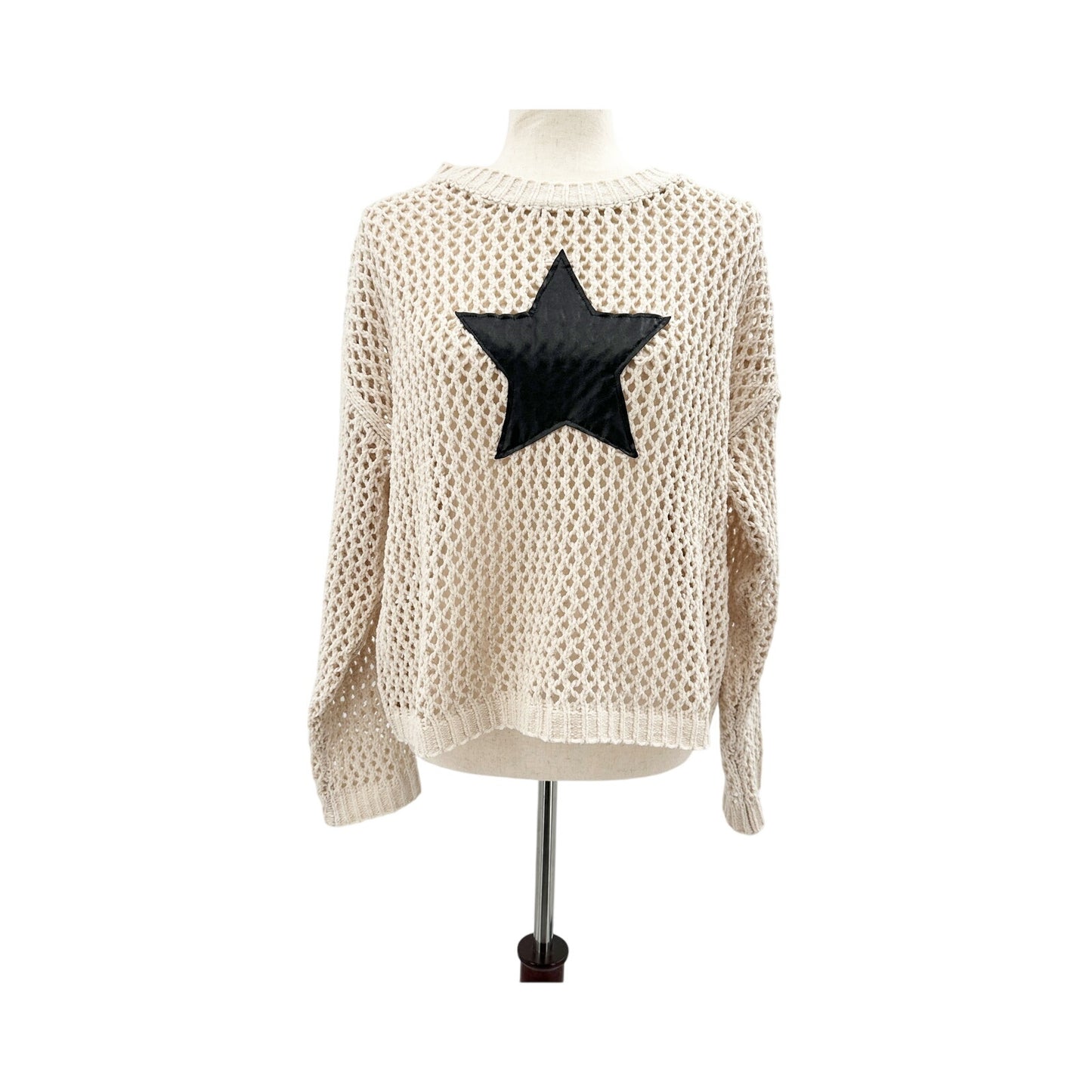 EE:SOME Open Knit Star Sweater | S, M, L