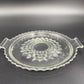8" Round Handled Tray | Jeannette Glass