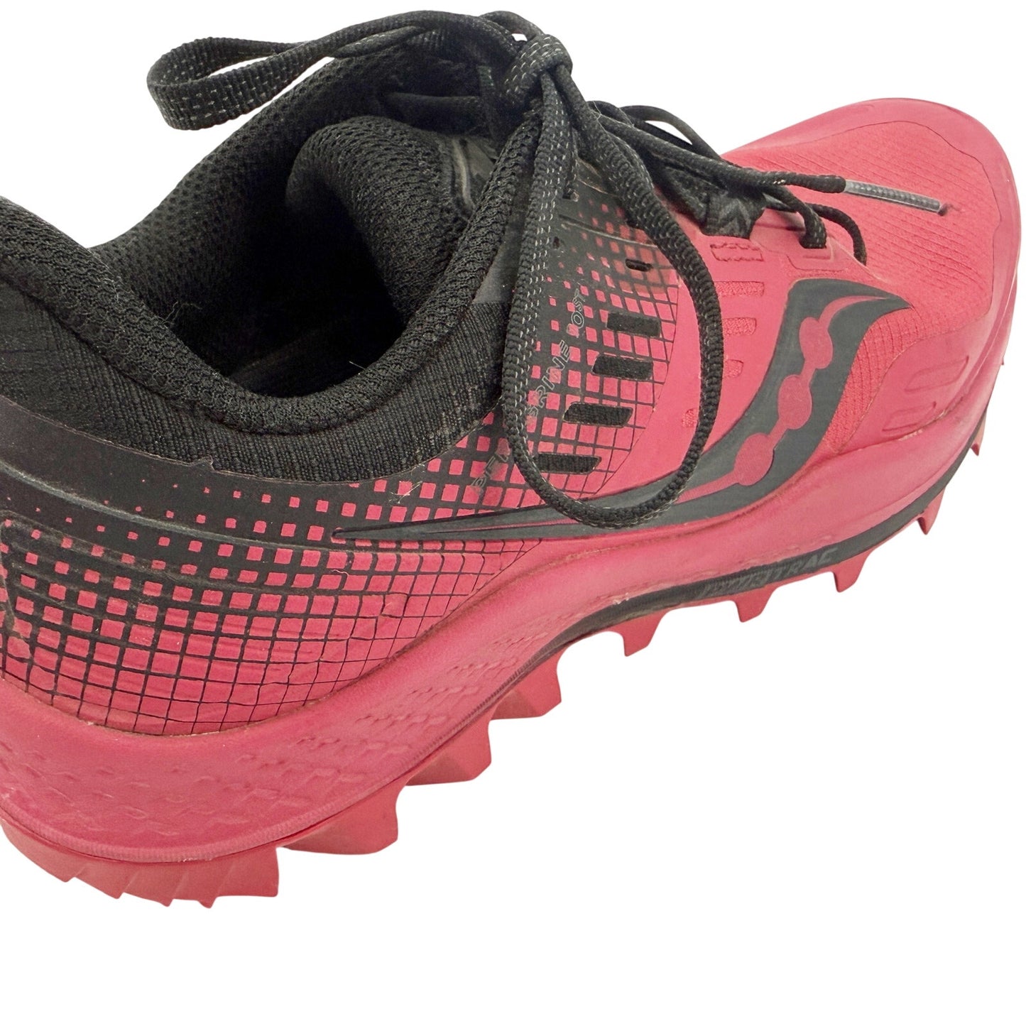 Saucony barberry & black Peregrine 10 ST women's 7 trail running shoes terrain