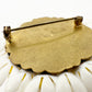 vintage white flowers bunch yellow center BROOCH floral jewelry pin West Germany