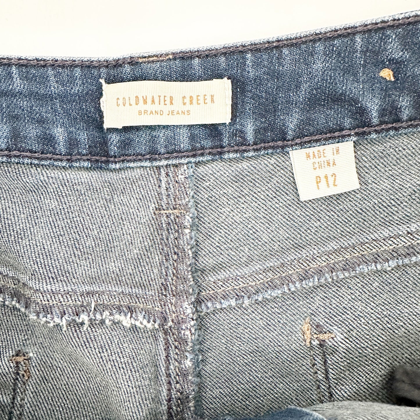 Coldwater Creek blue denim Jeans women's 12P petite dark wash pants