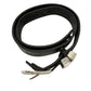 Harley Davidson black tooled leather silver metal Belt womens LARGE Chippewa USA