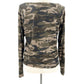 Sanctuary dark camo twisted hem Top women's SMALL camouflage shirt new NWOT