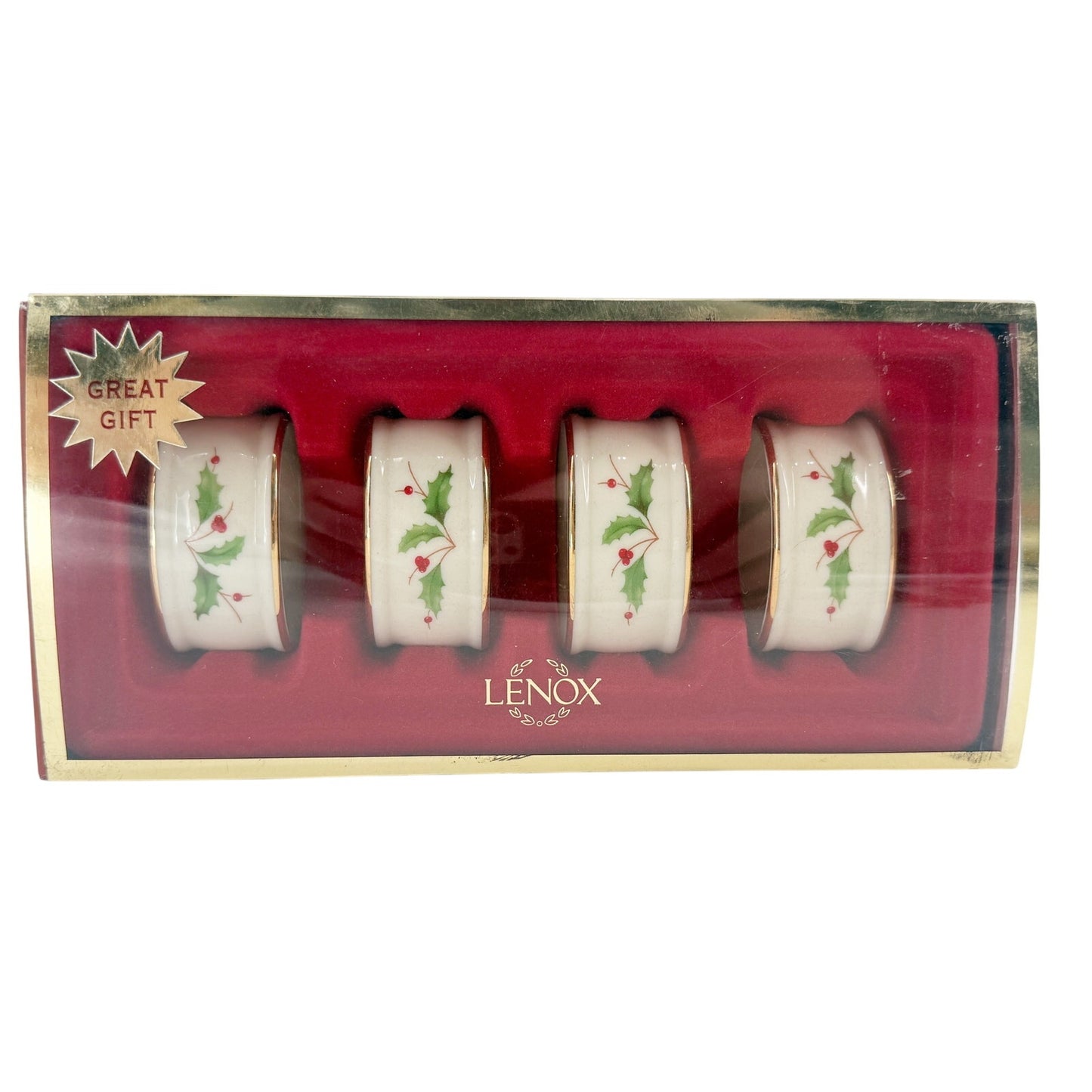 Lenox Holiday Napkin Rings | set of 4
