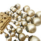 vintage Eugene gold & cascading faux pearls BROOCH floral costume jewelry pin
