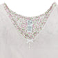 Aria pink & white stripes dainty flowers Night Gown women's XL granny sleepwear