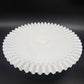 vintage Fenton white Hobnail Milk Glass round Cake Plate pedestal Stand 12.5"