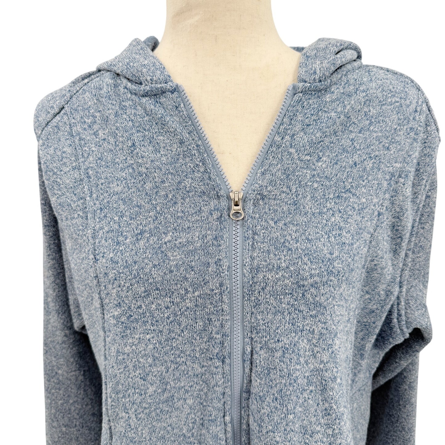 Eddie Bauer heather blue Radiator Fleece 2.0 Hooded Jacket women's XXL full zip