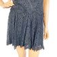 Free People black lace mini Dress w/ slip Tunic Top new $108 size XS extra small
