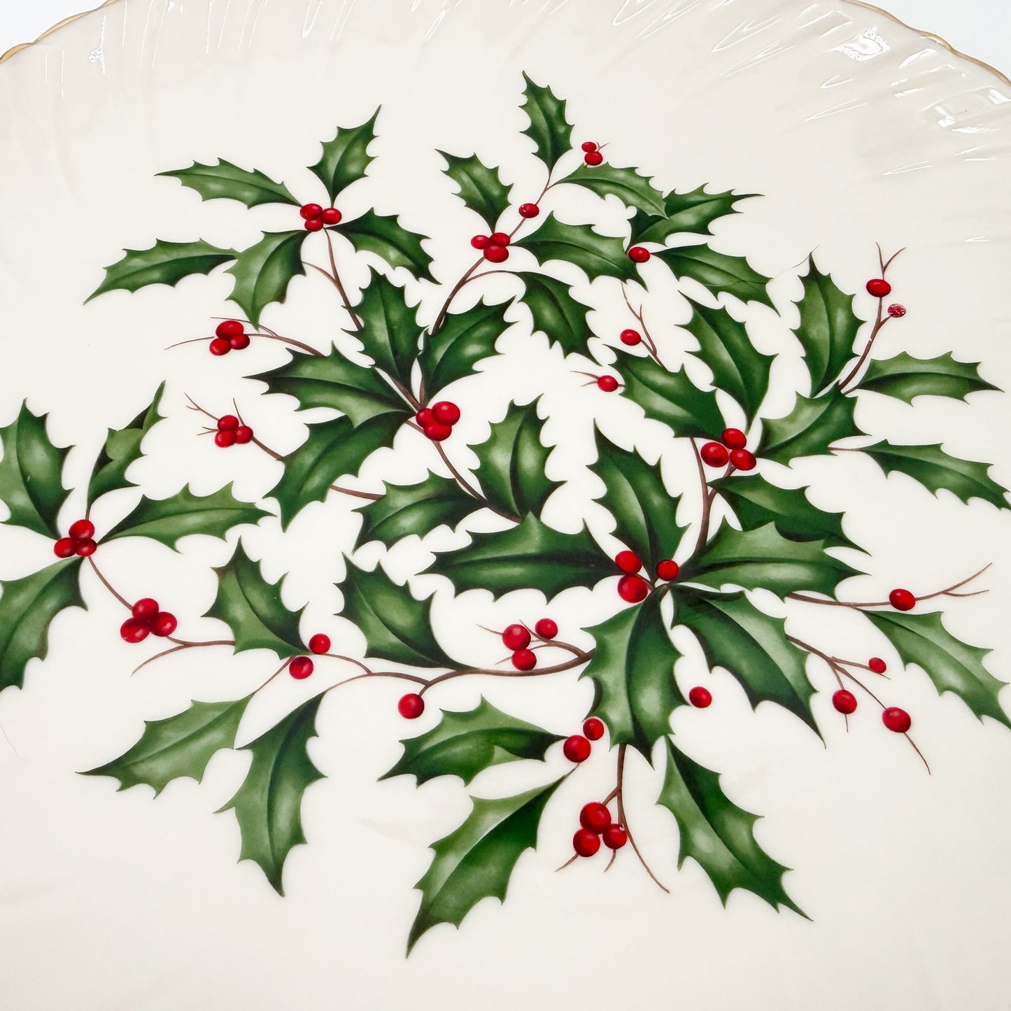 Large Swirl Christmas Serving Platter | Lenox Holiday