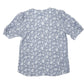 Treasure & Bond blue Blouse pullover Top women's MEDIUM Greta Floral NWT $69 new