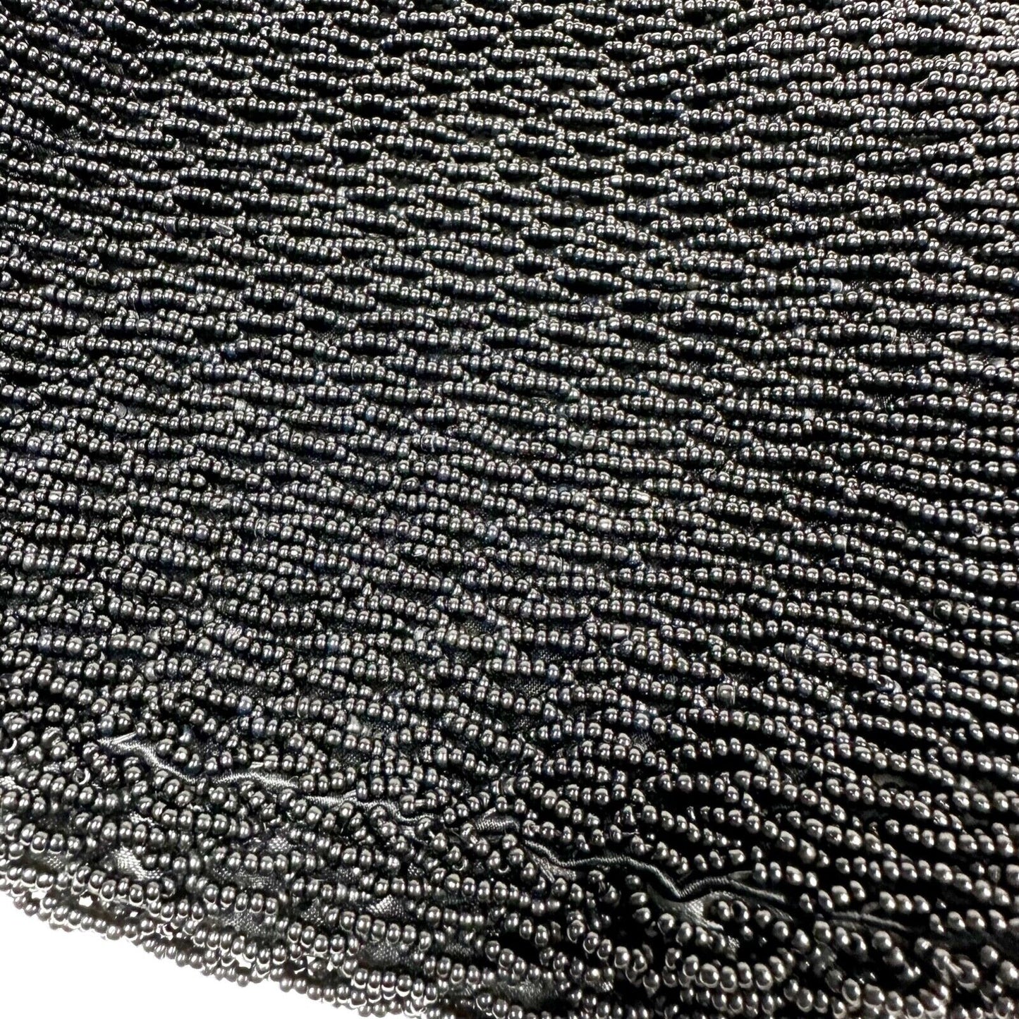 vintage Walborg black beaded Evening Chain Bag handbag purse Hong Kong