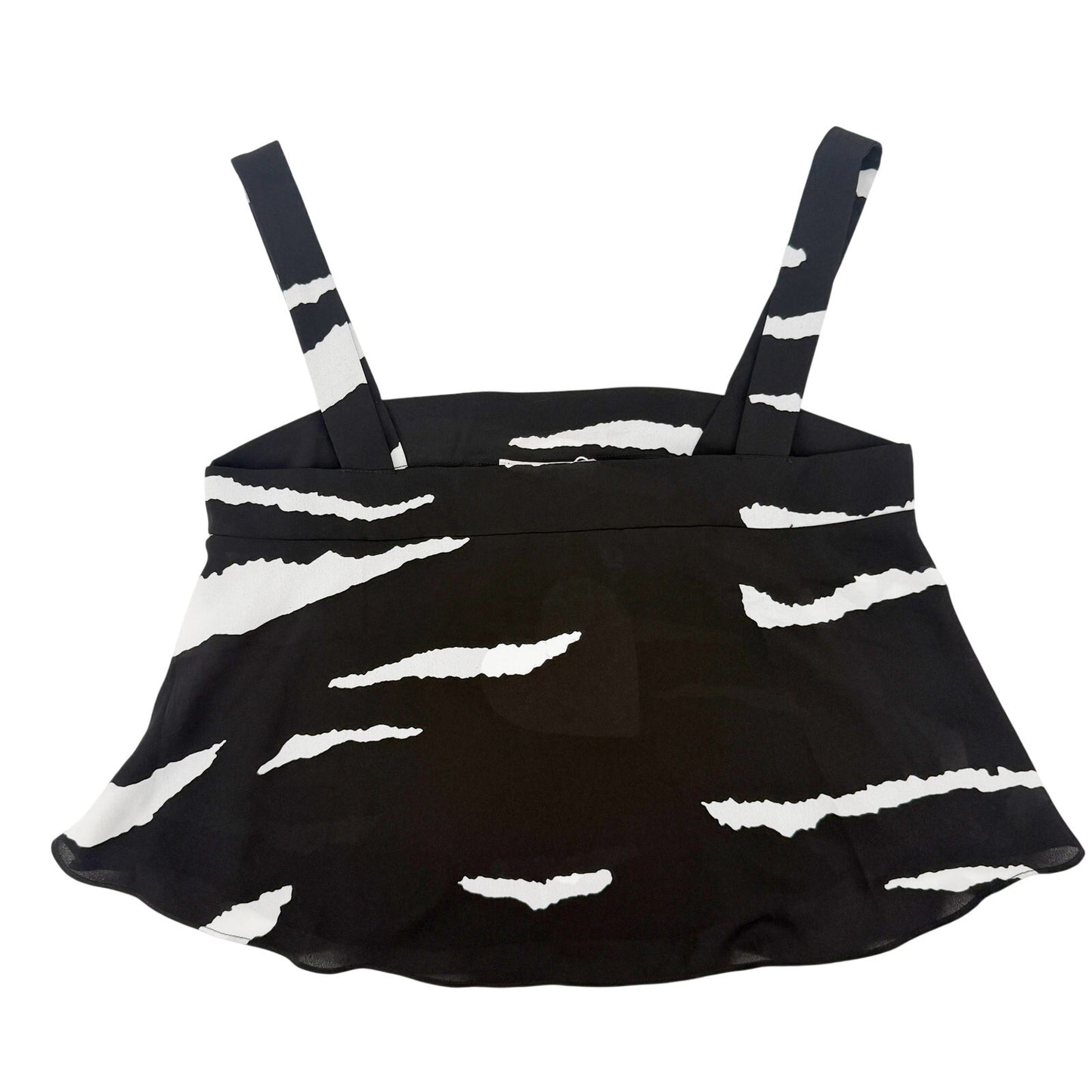 Buddy Love black & white Flowy Cropped Tank Top women's XS summer festival NEW