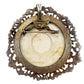 vintage pink blue pansy flowers metal cameo BROOCH pendant floral jewelry pin